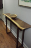 CUSTOM LIVE EDGE CONSOLE TABLE